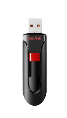 Image de SanDisk Cruzer Glide - Clé USB à mémoire flash - 32 Go - USB 2.0 - noir, rouge