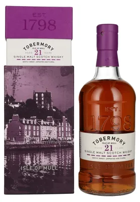 Image de Tobermory 21 Years Old Single Malt Oloroso Cask Finish 46,3% Vol. 0,7l en boîte cadeau