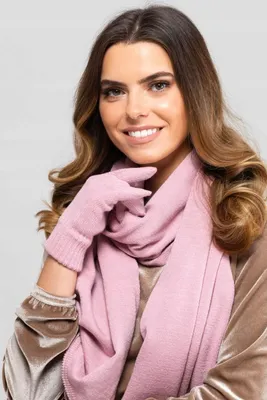Productafbeelding van Kamea SZALIK*05 Dames winterscarf, oudroze, zacht