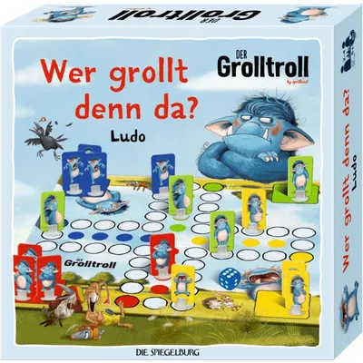Produktbild von Die Spiegelburg - Der Grolltroll - Ludo-Spiel, Wer grollt denn da?