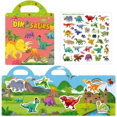 Image de Książeczka z naklejkami Dinozaury