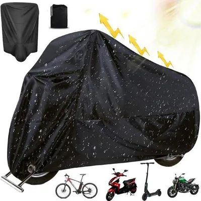Produktbild von XXL wasserdichtes Motorabdeckung 245x105x125cm schwarz UV-Schutz