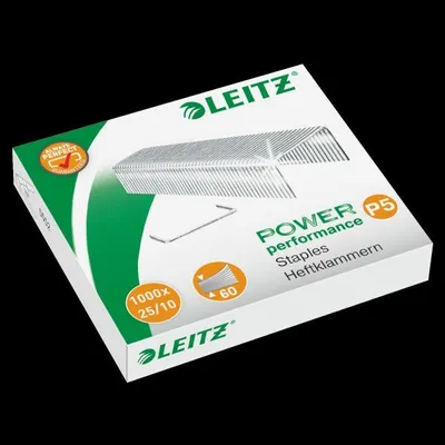 Obrázek produktu pro Leitz Power Performance P5, Balík svorek, 25/10, 1 cm, 1000 svorek, 60 str., 25/10