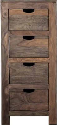 Image de MASSIVMOEBEL24 | Commode 45x40 Palissandre huilé Gris taupe NATURE GREY #54