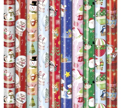 Produktbild von Weihnachts-Geschenkpapierrolle Kinder, 2 m x 70 cm, bunt
