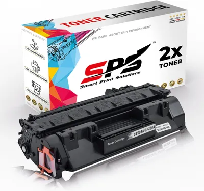 Produktbild von 2x Toner 80A CF280A Schwarz Kompatibel für HP Laserjet Pro 400 M401A Drucker