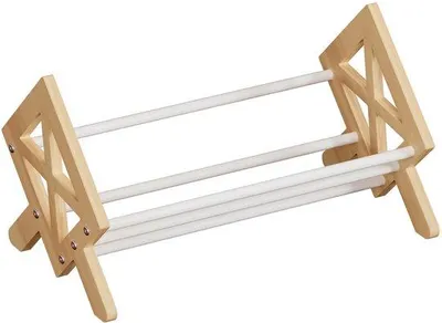 Zdjęcie produktu dla Unyqoos® – drewniana półka na książki – oszczędna, składana półka do przechowywania książek, czasopism i dokumentów, stylowe rozwiązanie do przechowywania w domu i biurze