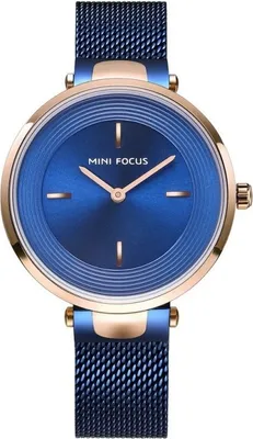 Produktbild von Mini Focus LA-23819 Damenuhr Blau - Eleganz Pur KP23819