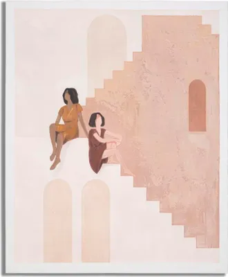 Produktbild von Mehrfarbiges Leinwandbild einer Frau, 80 x 3,7 x 100 cm