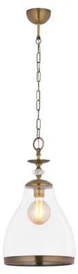 Zdjęcie produktu dla Lampa wisząca ISLA mosiądz 1xE27x40W metal wym:80x29x29cm IP20 Jupiter