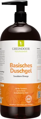 Produktbild von GREENDOOR Basisches Duschgel XL Sanddorn Orange