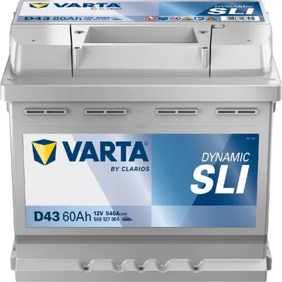 A VARTA car battery is shown against a white background.