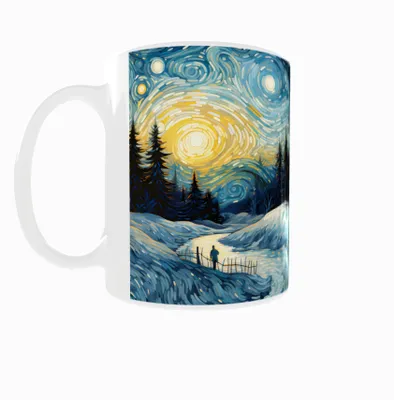 Produktbild von Kubek 300ml Nachtlandschaften mit VanGogh-Stil v2
