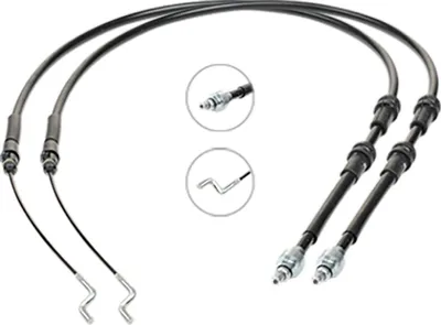 Produktbild von RIDEX Handbremsseil Seilzug Feststellbremse für VW Transporter V Bus (7HB, 7HJ, 7EB, 7EJ, 7EF, 7EG, 7HF, 7EC) Hinten 124C1191
