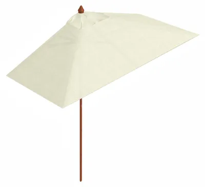 Immagine prodotto di Mezzo Ombrellone da Giardino 2x3m Palo in Legno Ecrù