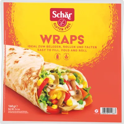 Produktbild von 2X80G Wrap Fladen- Brot Glutenfrei   Ds
