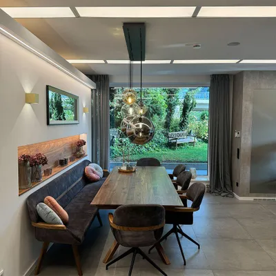 Produktbild von s.luce Orb 5-flammige Esstischlampe 2-reihig 160cm Esstischleuchte Rund
