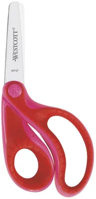 Productafbeelding van Westcott E-22001 00 Ergo Junior Softgrip schaar, knipmes, 13 cm, staal, roze