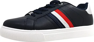 Immagine prodotto di Scarpe da ginnastica da donna del marchio Tom Tailor, modello con lacci, colore blu, adatte per il tempo libero