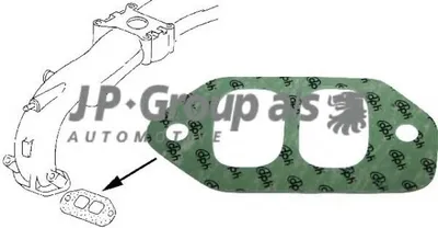 Produktbild von JP GROUP 1119606700 Dichtung Ansaugbrücke für VW TRANSPORTER III Bus Transporter T3 Kastenwagen TRANSPORTER III Pritsche/Fahrgestell