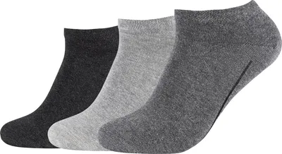 Produktbild von Camano Bio Uni-Sneaker-Socken 3 Paar anthrazit-/grau meliert 43 - 46
