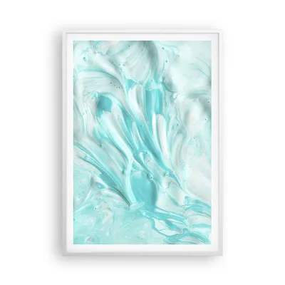 Produktbild von Gerahmtes Poster - Weißer Rahmen - Blume Abstraktion - 70x100 cm - Wand Bild - Wanddeko - Wandbilder - Kunstposter - Wandposter - Bilderrahmen - Bilder - Kunstdruck - Wandbild - P2WPA70x100-3827