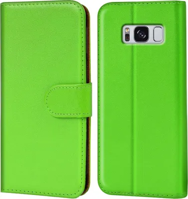 Produktbild von Conie Klapp Tasche für Samsung Galaxy S8 Kartenfach Rundumschutz Hülle in Grün