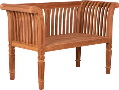 Produktbild von Gartenbank Newport Teak 130 cm 2-Sitzer Massivholz mediterran