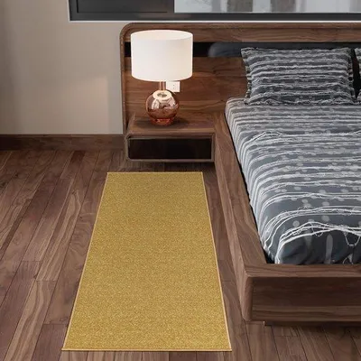 Productafbeelding van Famanu deurmat met welkomstmotief - 67 cm x 183 cm, zwart