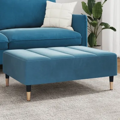 Obrázok produktu pre Podnožka modrá 77x55x31 cm zamat