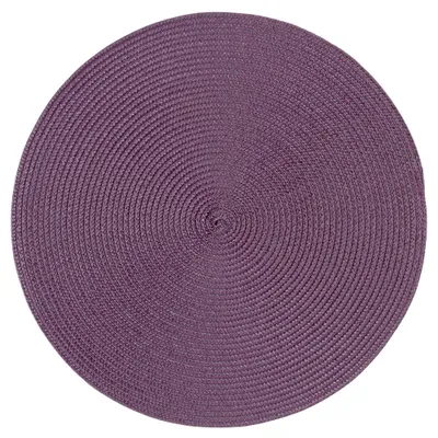 Produktbild von Platzset Polypro Aubergine rund ca. 35 cm Ø abwaschbar Tischset Platzdeckchen
