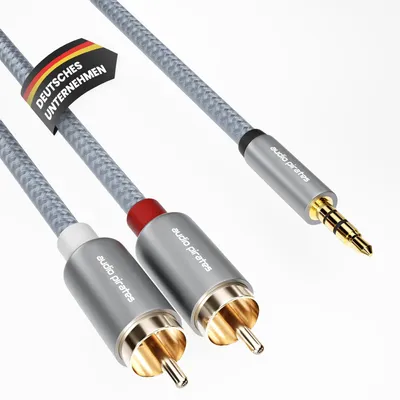 Obrázok produktu pre Jack na cinch, kábel RCA – 3,5 mm jack na 1 cinch, 5 m