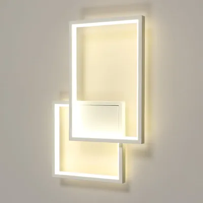 Obrázok produktu pre LED nástenné svietidlo Mckalen, 34W, 3825 lúmenov, moderné, biele, 41 cm. Nástenné osvetlenie vhodné do chodby, spálne, chodby, obývačky a schodiska. Farba svetla: prírodná, 4500K – biela + neutrálna, 4500K