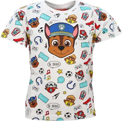 Produktbild von Paw Patrol Chase Kinder Jungen kurzarm T-Shirt Shirt – Bunt / 128
