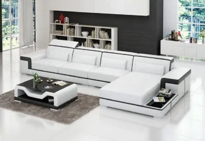 Produktbild von Garnitur Ecksofa L-Form Sitz Couch Ledersofa