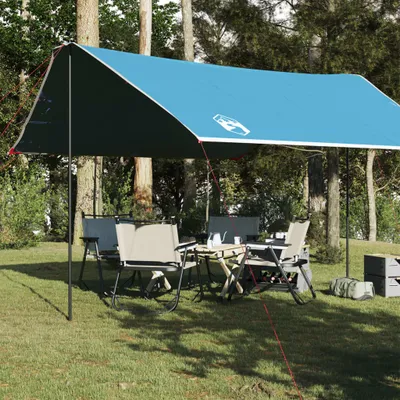 Produktbild von "2026 Promotion" Tarp Blau 430x380x210 cm Wasserdicht - Campingzelt UV-Schutz,e CC32773