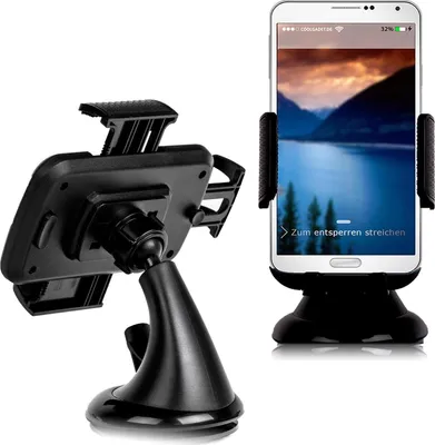Zdjęcie produktu dla Uniwersalny uchwyt samochodowy premium na telefon komórkowy na przednią szybę - obracany o 360 stopni, Samsung Apple iPhone Huawei
