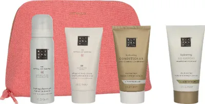 Produktbild von Rituals The Ritual of Sakura Reise-Set für Körper & Haar: Körpercreme 70 ml + Duschgel-Schaum 50 ml + Shampoo 70 ml + Spülung 70 ml + Kosmetiktasche