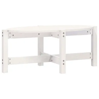 Immagine prodotto di Tavolino bianco 87x48x35 cm in legno di pino massiccio