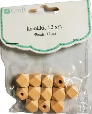 Zdjęcie produktu dla Drewniane Koraliki Geometryczne 12 Mm 12 Szt. 0275