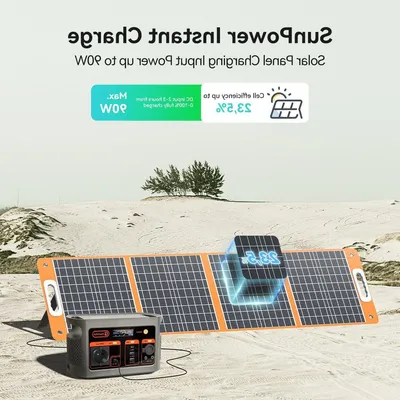 Obrázok produktu pre Prenosná nabíjačka – solárny generátor – pre outdoorové aktivity, kempovanie a núdzové situácie – batéria LiFePO4 – kapacita 200 Wh – čierna