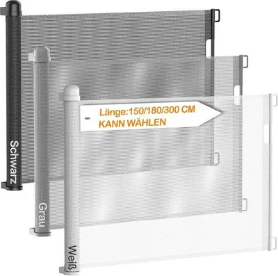 Produktbild von Famanu Sicherheitsschranke ausziehbar für Treppe und Türöffnung - bis 150 cm Breite