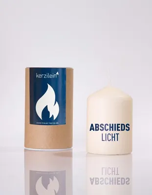Produktbild von Flämmchen, dunkelblau "ABSCHIEDSLICHT"