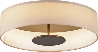 Produktbild von Moderne Deckenleuchte Beige STOff inkl  LED 3 Stufen Dimmbar Bredow