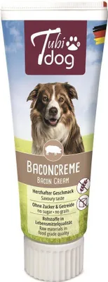 Produktbild von 12 x Tubi-DOG Tubi Dog Baconcreme in der Tube 75g im 12er Set