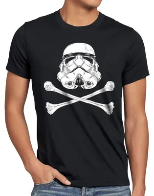 Produktbild von style3 Stormtrooper Totenkopf Herren T-Shirt Sturmtruppe