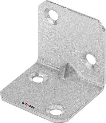 Obrázok produktu pre KOTARBAU uholníková spojka 30 x 30 x 30 x 1,5 mm s guličkou Oceľový konštrukčný uholník Montážne otvory Nábytková spojka Pozinkovaná spojka na ťažké drevo Montážny uholník
