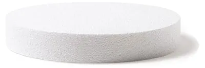 Produktbild von Runde Polystyrol-Basen, für Übungen und für die Anfertigung von perfekt aussehenden, mehrstöckigen Torten, Grosse Ø 20 X H 5 cm