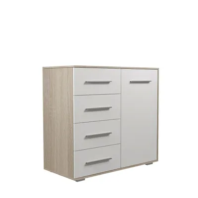 Obrázek produktu pro Komoda Komoda FRIDA MINI 01 1D4S (Sonoma/bílá)