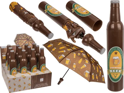 Produktbild von OOTB Taschen-Regenschirm Bierflasche